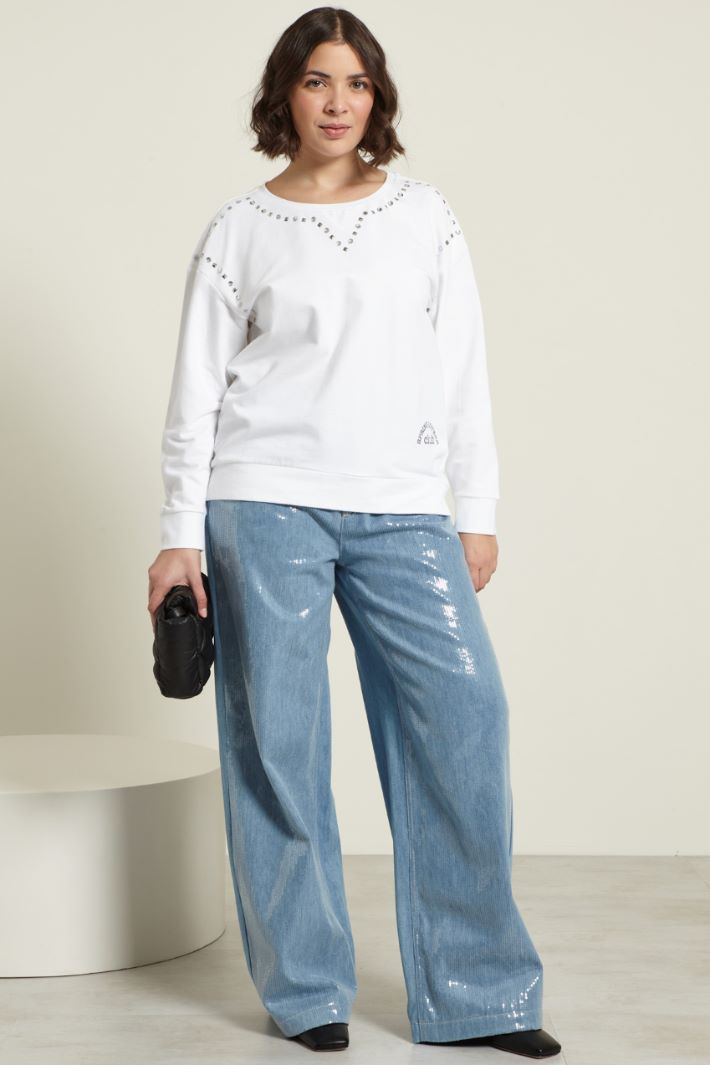 POCHETTE PLATINO CON FIOCCO STRASS – CITRO CALZATURE - Foto 4