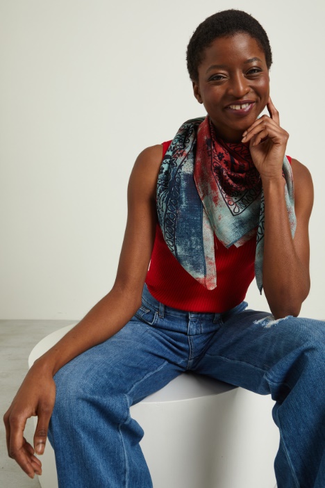 Viscose foulard Intrend