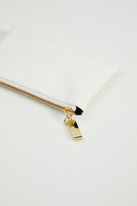 Portafoglio effetto saffiano