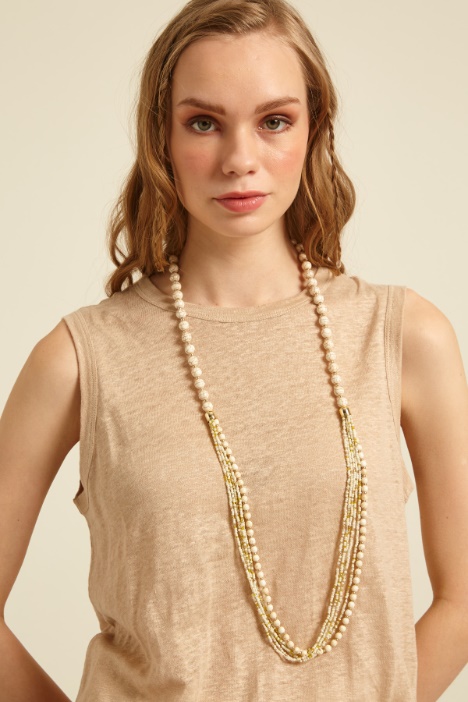 Collana lunga con perline Intrend - 2