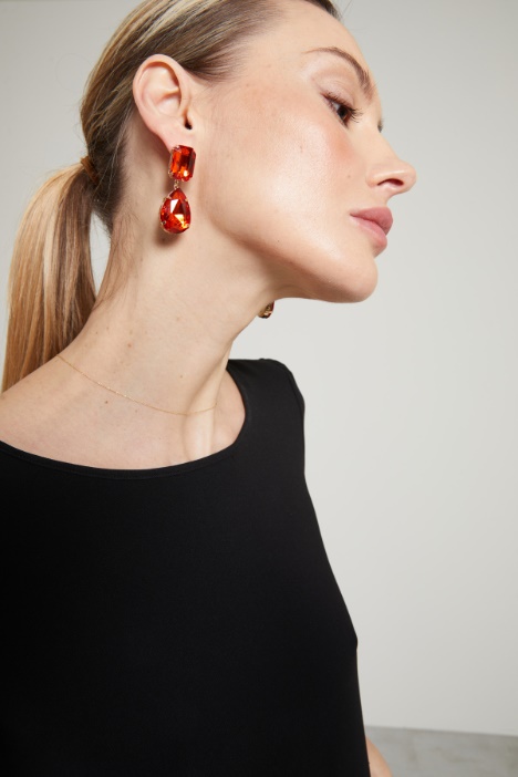 Orecchini con strass a goccia Intrend - 2