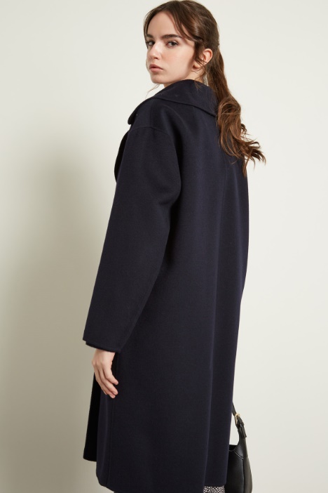 Cappotto doppiopetto in lana