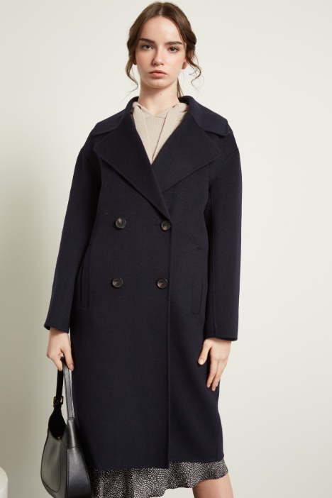 Cappotto doppiopetto in lana