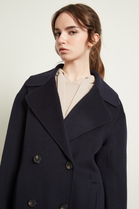 Cappotto doppiopetto in lana