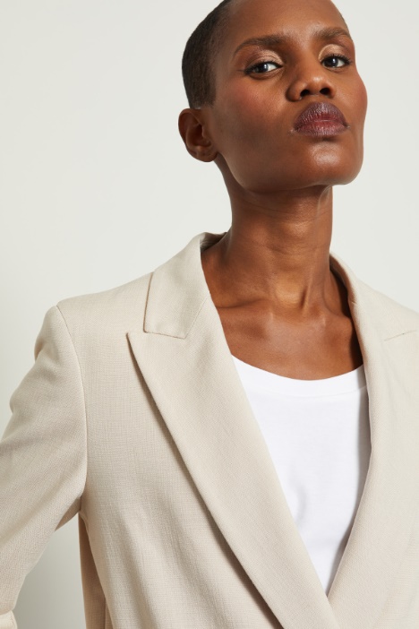 Blazer doppiopetto in tela