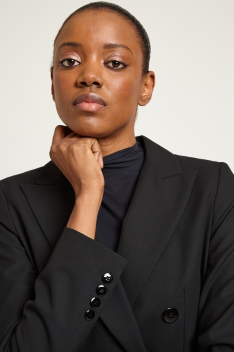 Blazer doppiopetto in tela