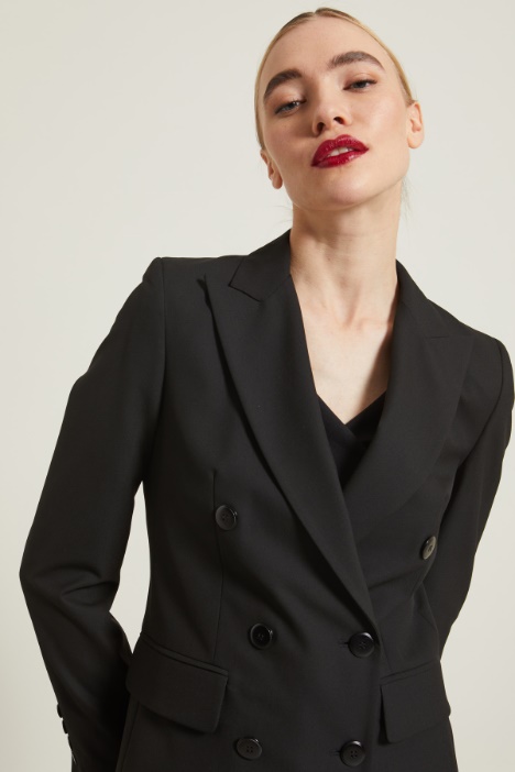 Blazer doppiopetto con spacco