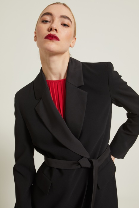 Giacca doppiopetto con cintura