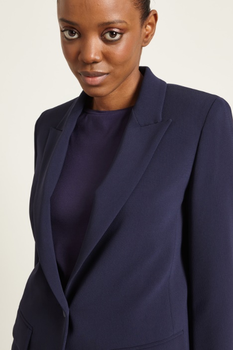 Blazer monopetto in cady