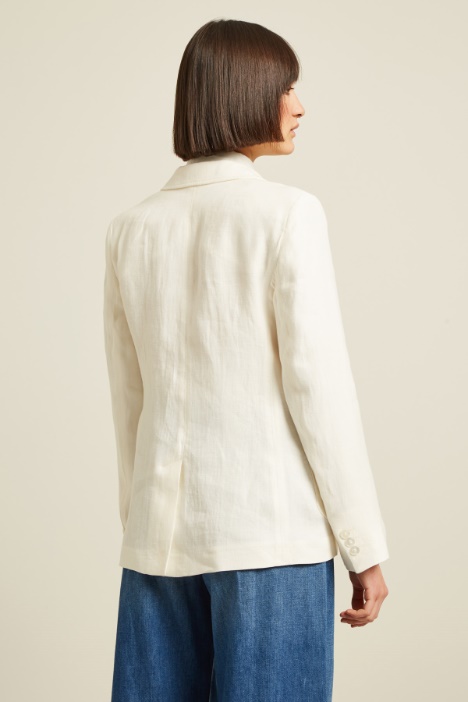 Blazer in tela di lino