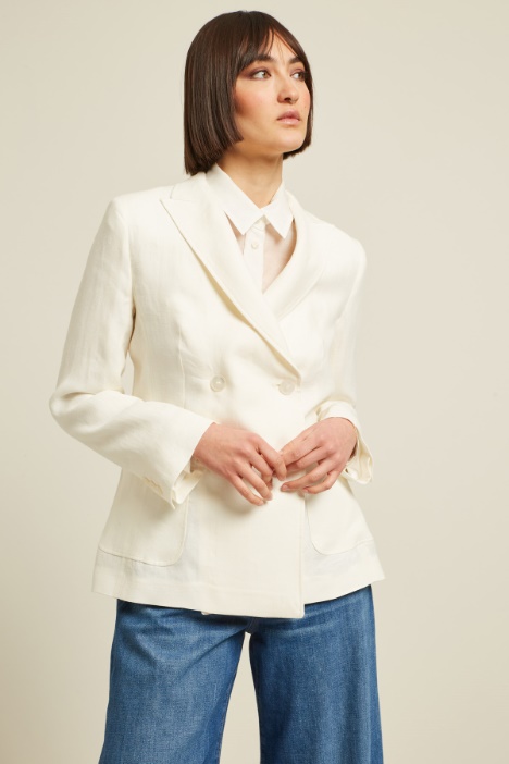 Blazer in tela di lino Intrend