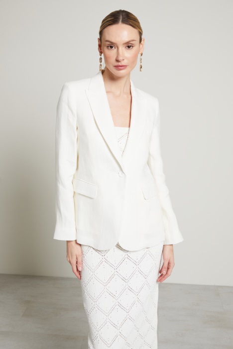 Blazer in tela di puro lino Intrend