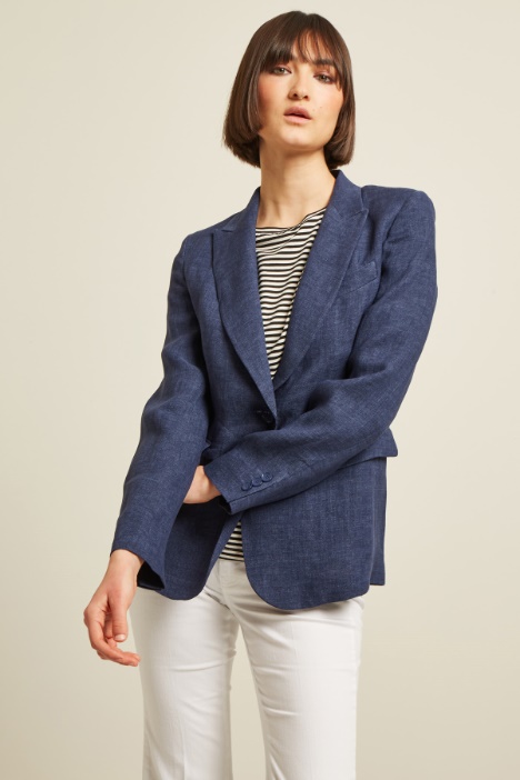 Blazer in tela di puro lino Intrend