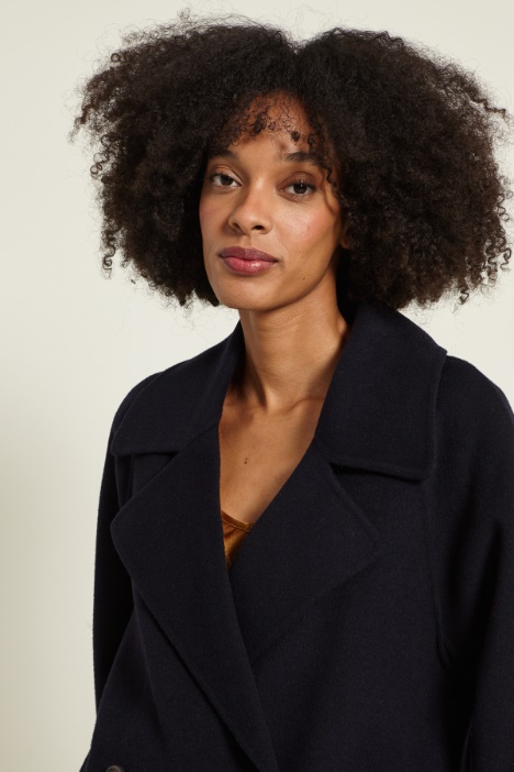 Caban doppio petto in lana