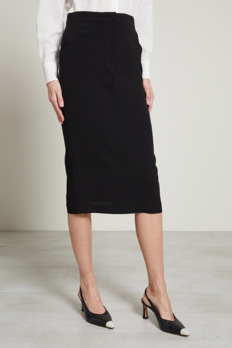 Gonna a tubino in cady