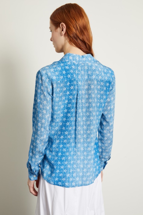 Camicia in crépe de chine