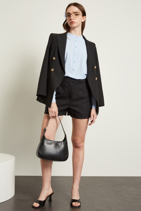Mandarin collar blouse Intrend