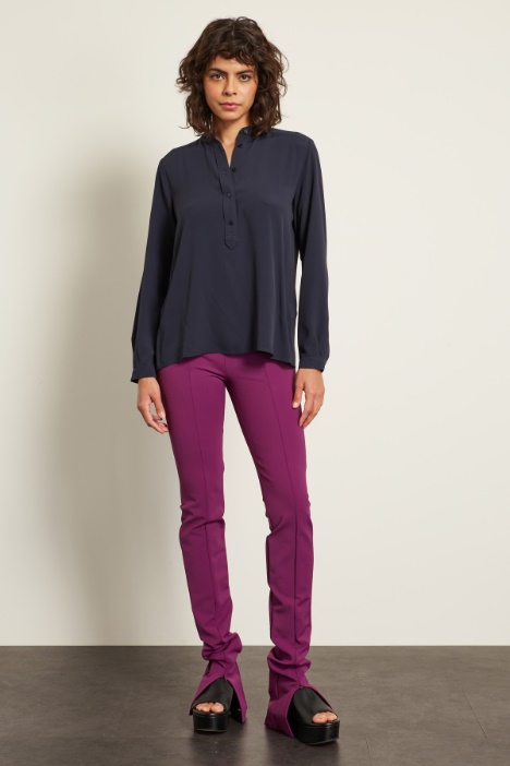Mandarin collar blouse Intrend
