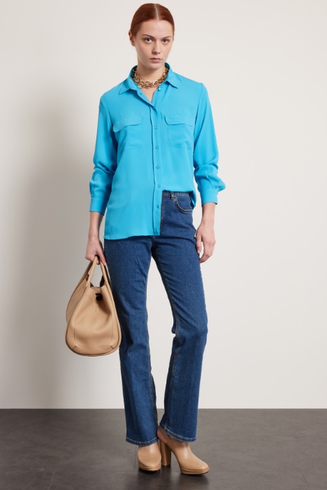 Shirt with patch pockets Intrend