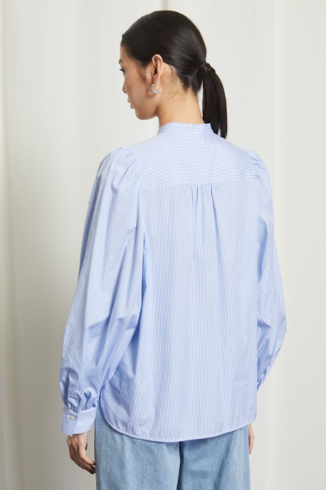 Camicia con collo alla coreana