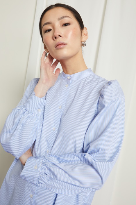 Camicia con collo alla coreana