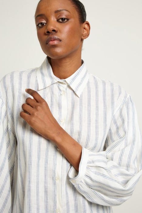 Camicia con maniche a palloncino