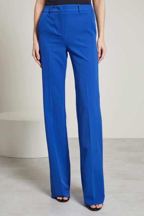 Pantaloni a palazzo in cady