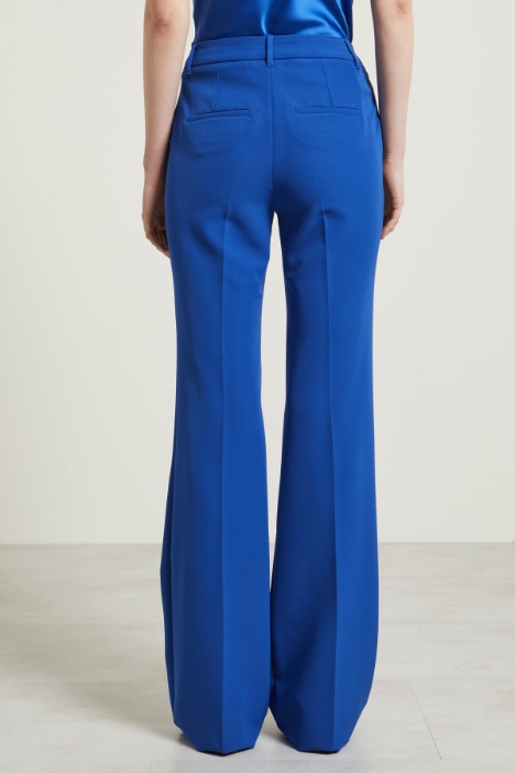 Pantaloni a palazzo in cady