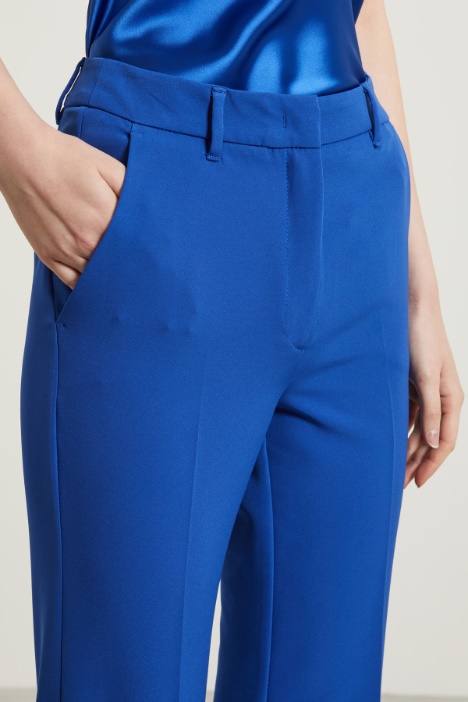 Pantaloni a palazzo in cady