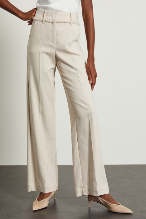 Pantaloni a palazzo in tela