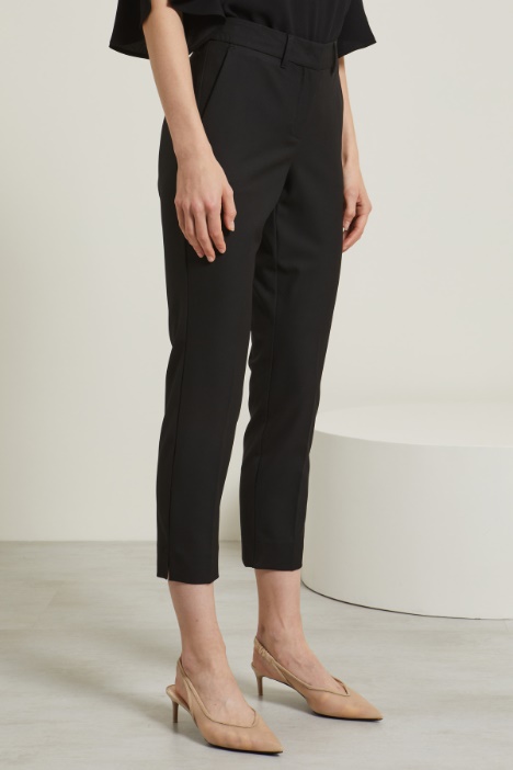 Pantaloni a sigaretta in tela