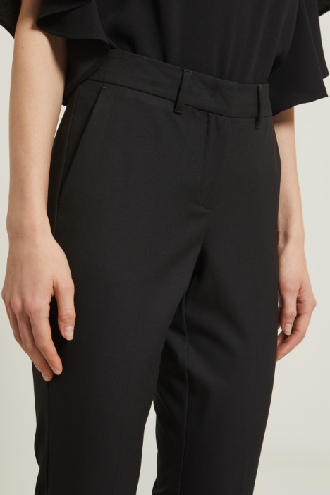 Pantaloni a sigaretta in tela