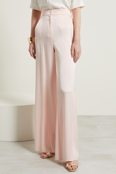 Pantaloni fluidi in raso