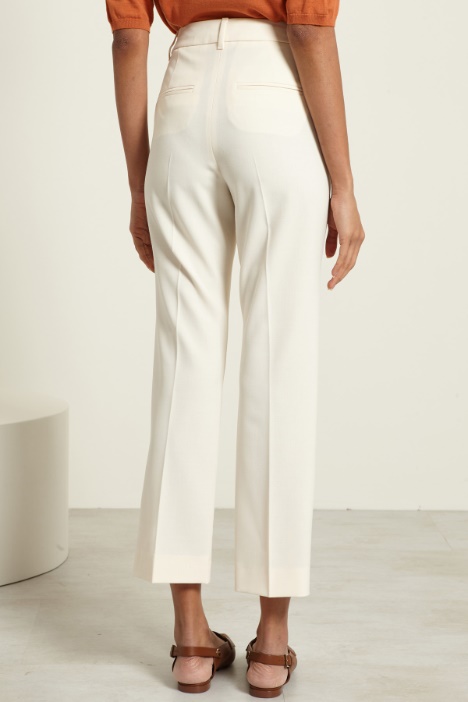 Cropped canvas trousers Intrend - 2