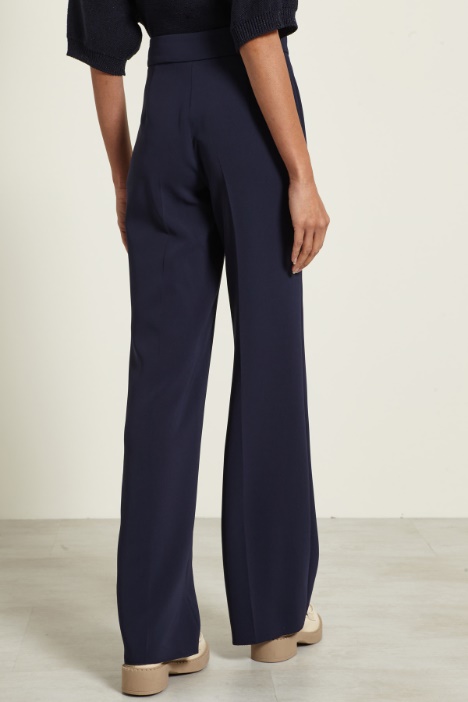 Pantaloni a palazzo in cady