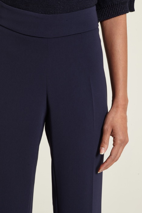 Pantaloni a palazzo in cady