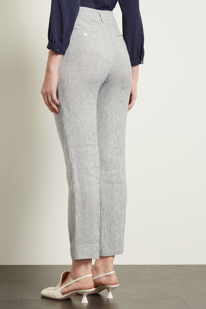 Linen cigarette trousers Intrend - 2