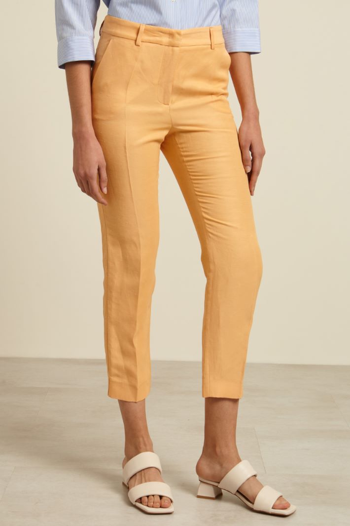 Pantaloni in misto lino  Intrend - 4