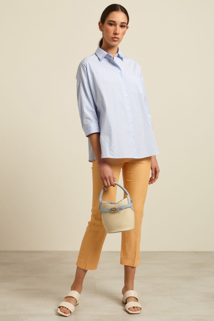 Pantaloni in misto lino  Intrend