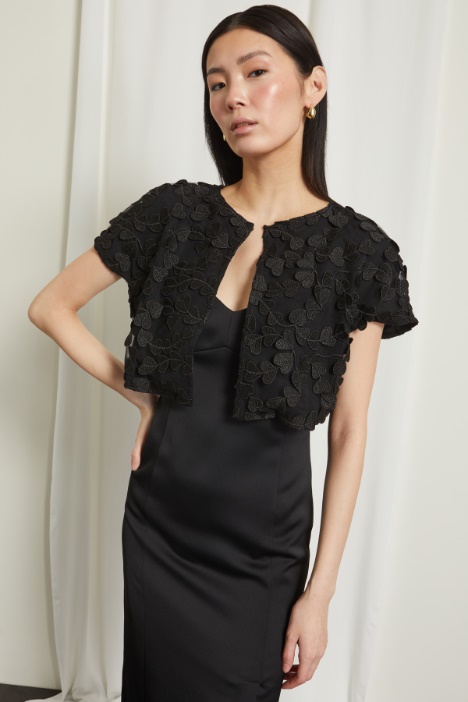 Coprispalle in tulle ricamato Intrend