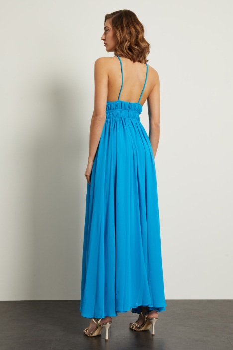 Abito smanicato in georgette  Intrend - 3
