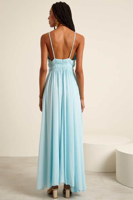 Abito smanicato in georgette  Intrend - 3
