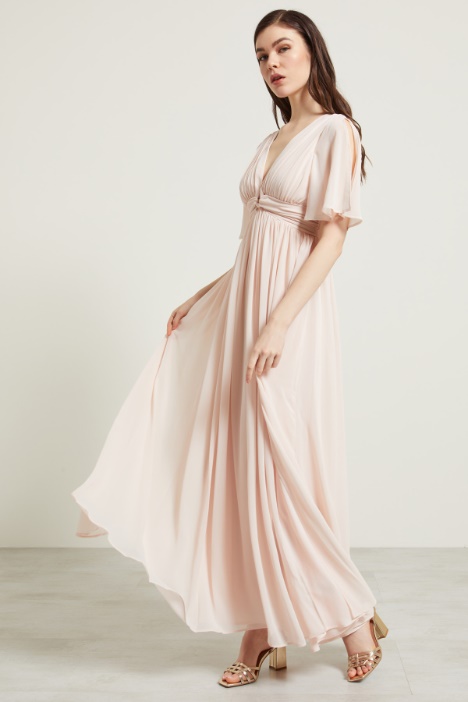 Abito lungo drappeggiato