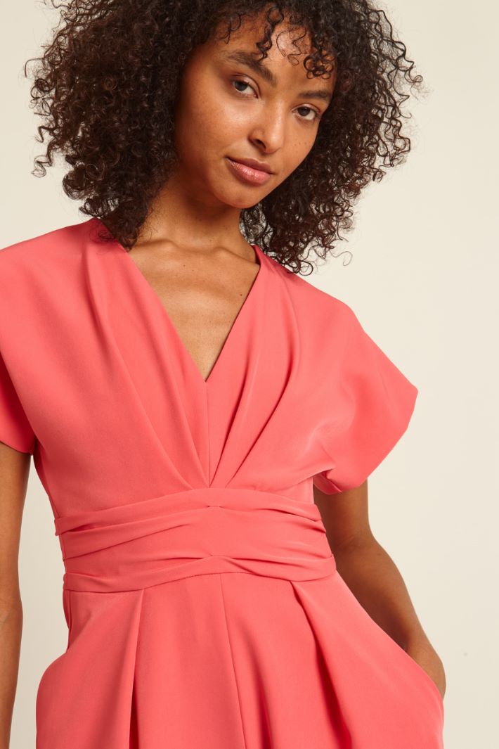 Tuta Da Donna In Pile Corallo Look Invernale Norvegese - Normann, Morbida E Calda