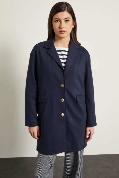 Cappotto morbido in jersey