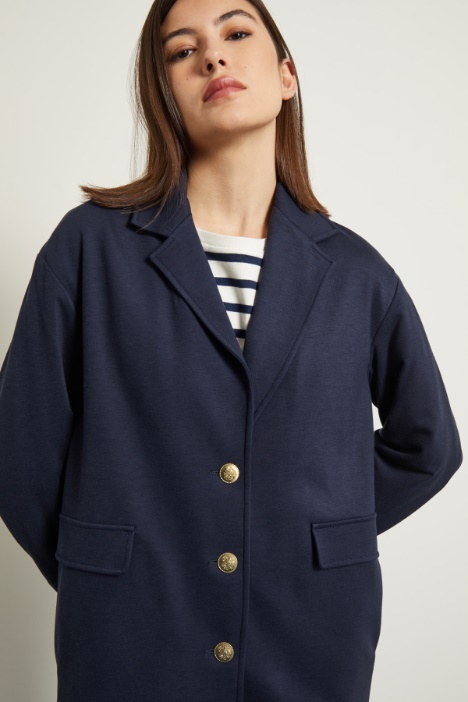 Cappotto morbido in jersey