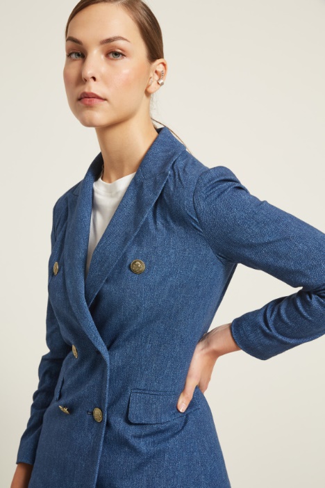 Blazer con bottoni in metallo