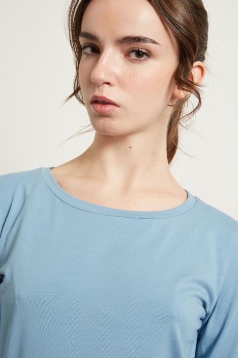 T-shirt con maniche tre quarti