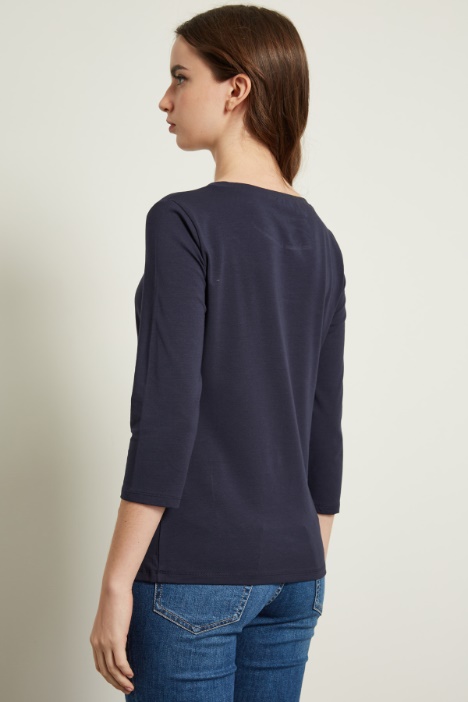 T-shirt con maniche tre quarti