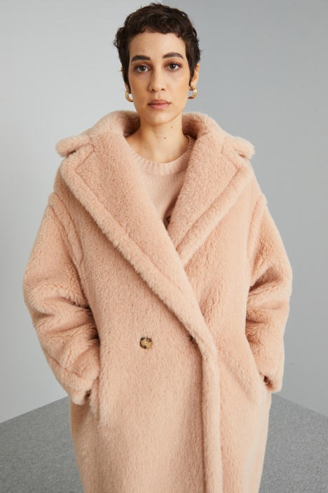 Cappotto effetto peluche